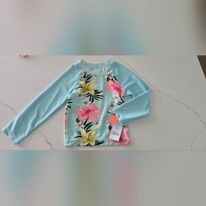 Carter's Floral Print Long Sleeve Swim Rashguarf 24 Months